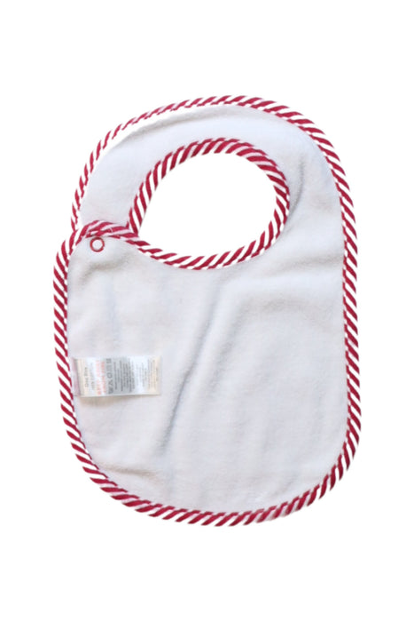 A Red Bibs from The Little White Company in size O/S for neutral. (Back View)