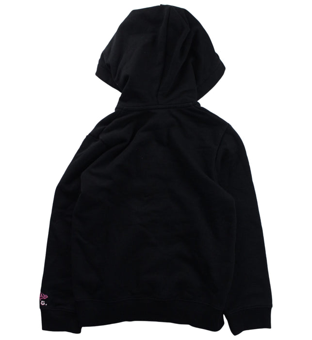 A Black Zippered Sweatshirts from New Era in size 5T for girl. (Back View)