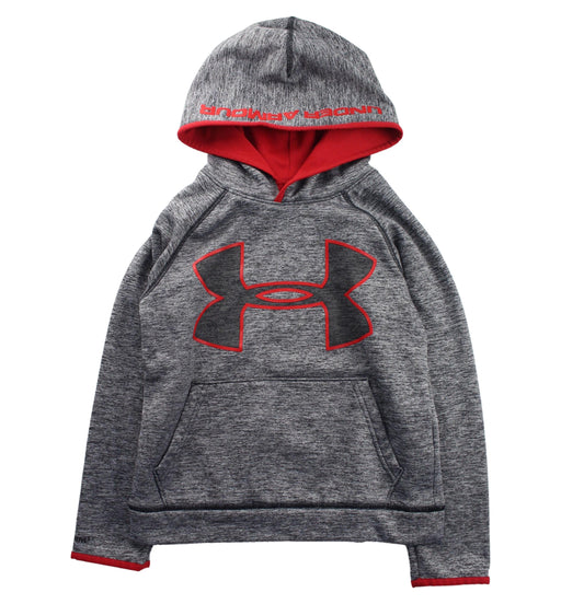 A Grey Hooded Sweatshirts from Under Armour in size 8Y for boy. (Front View)