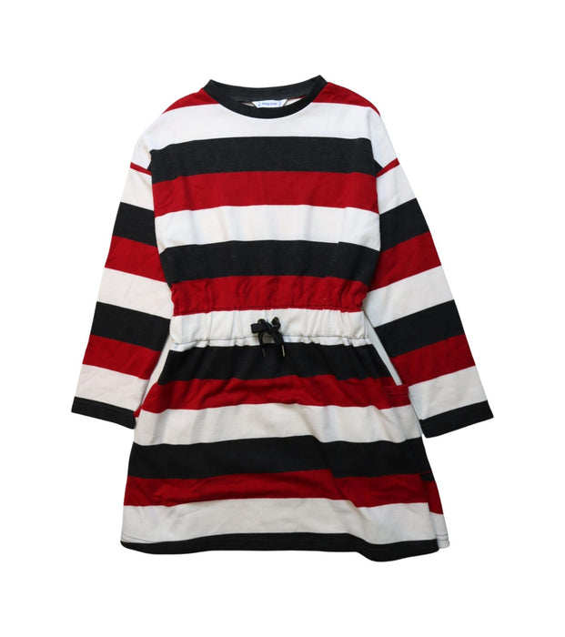 A Multicolour Long Sleeve Dresses from Mayoral in size 7Y for girl. (Front View)