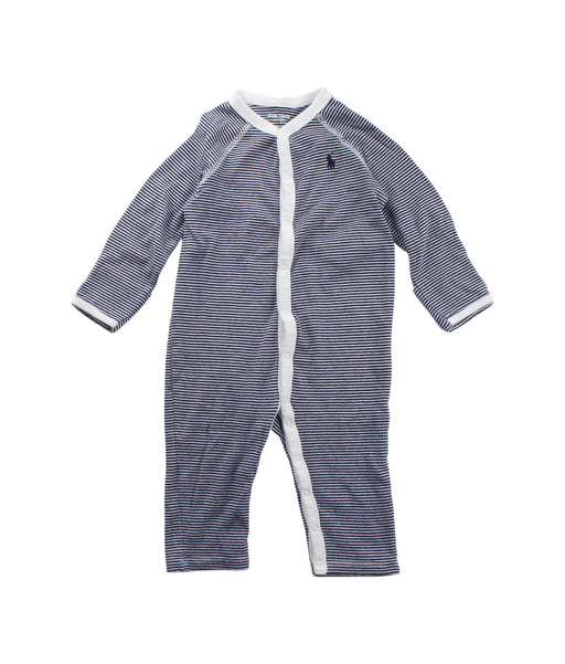 A Blue Long Sleeve Jumpsuits from Ralph Lauren in size 6-12M for boy. (Front View)
