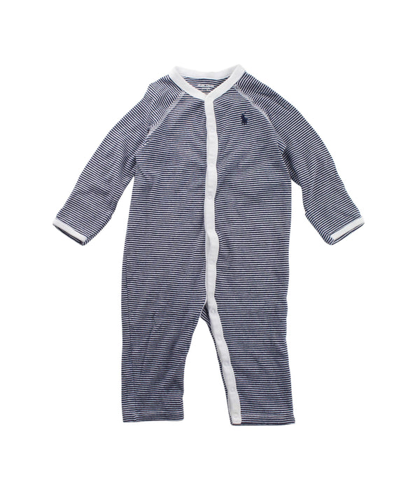 A Blue Long Sleeve Jumpsuits from Ralph Lauren in size 6-12M for boy. (Front View)
