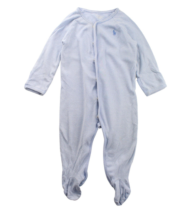 A Blue Onesies from Ralph Lauren in size 6-12M for boy. (Front View)