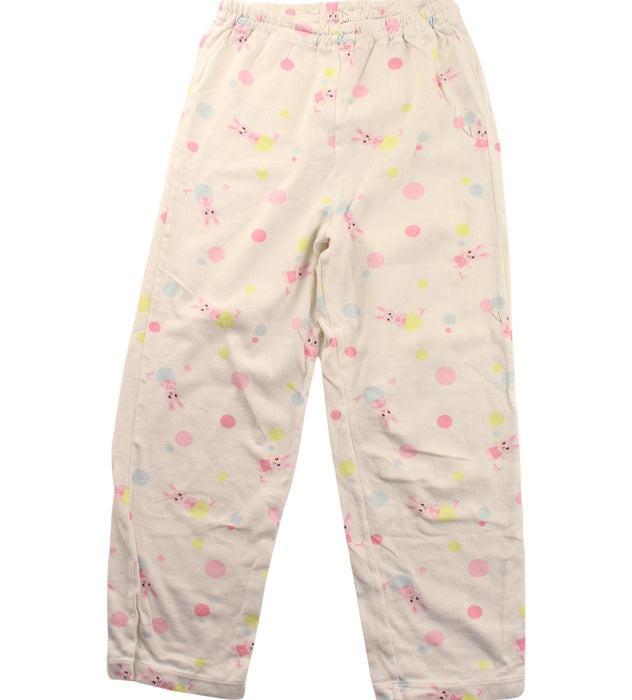 A White Pyjama Sets from Miki House in size 5T for girl. (Back View)