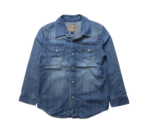 A Blue Long Sleeve Shirts from Polo Ralph Lauren in size 6T for boy. (Front View)