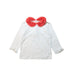 A Red Long Sleeve Tops from Janie & Jack in size 6T for girl. (Front View)
