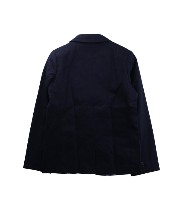 A Blue Blazers from Jacadi in size 10Y for boy. (Back View)