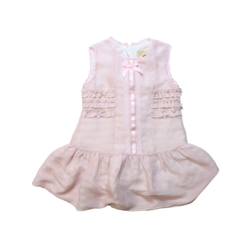 A Pink Sleeveless Dresses from Chickeeduck in size 18-24M for girl. (Front View)