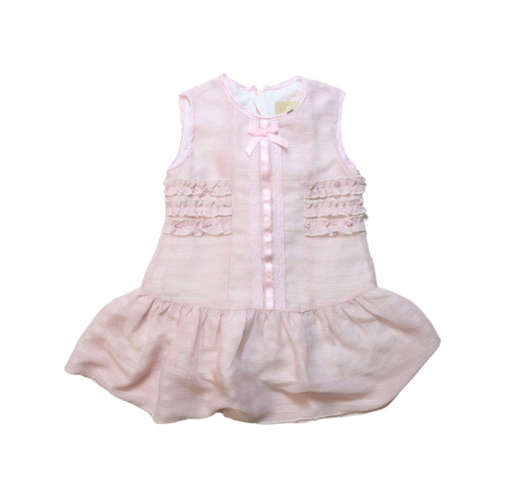 A Pink Sleeveless Dresses from Chickeeduck in size 18-24M for girl. (Front View)