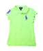 A Green Short Sleeve Polos from Polo Ralph Lauren in size 7Y for girl. (Front View)