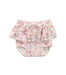 A White Bloomers from Petit Bateau in size 3-6M for girl. (Front View)