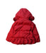 A Red Puffer/Quilted Jackets from Kingkow in size 4T for girl. (Back View)
