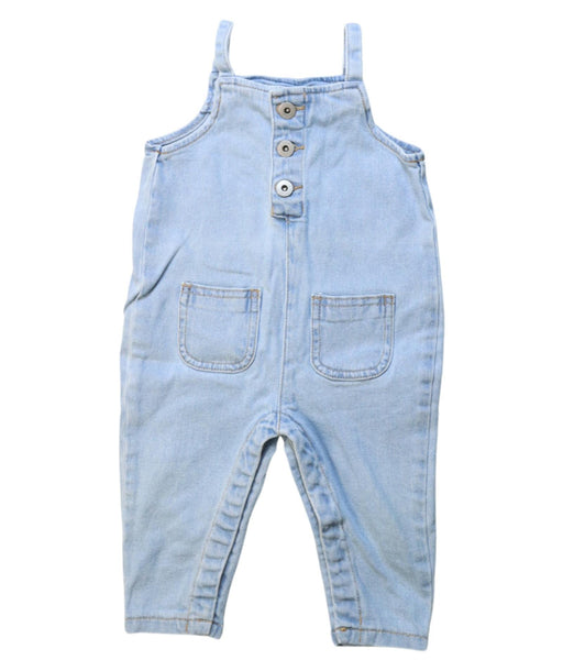 A Blue Long Overalls from Seed in size 3-6M for neutral. (Front View)