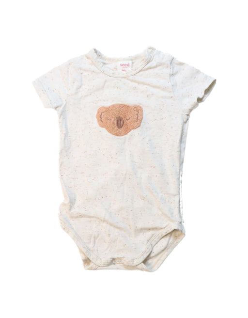 A Multicolour Short Sleeve Bodysuits from Seed in size 3-6M for neutral. (Front View)