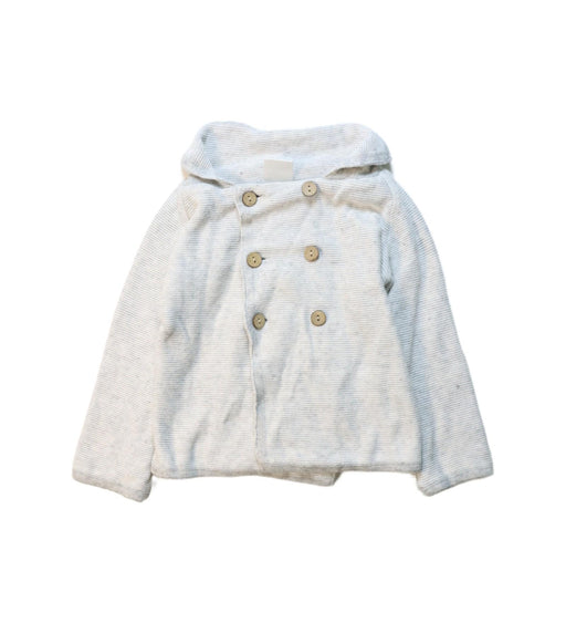 A Grey Lightweight Jackets from Seed in size 12-18M for girl. (Front View)