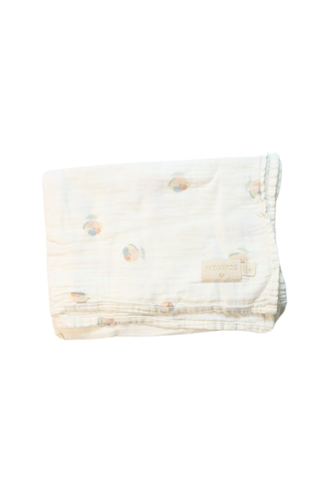 A Multicolour Swaddles from Nobodinoz in size O/S for neutral. (Back View)