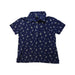 A Navy Short Sleeve Polos from Polo Ralph Lauren in size 5T for boy. (Front View)