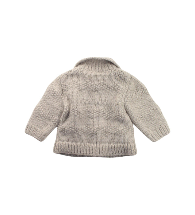 A Beige Cardigans from Bonpoint in size 6-12M for boy. (Back View)
