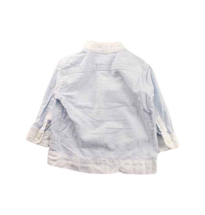 A Blue Long Sleeve Polos from Janie & Jack in size 6-12M for girl. (Back View)