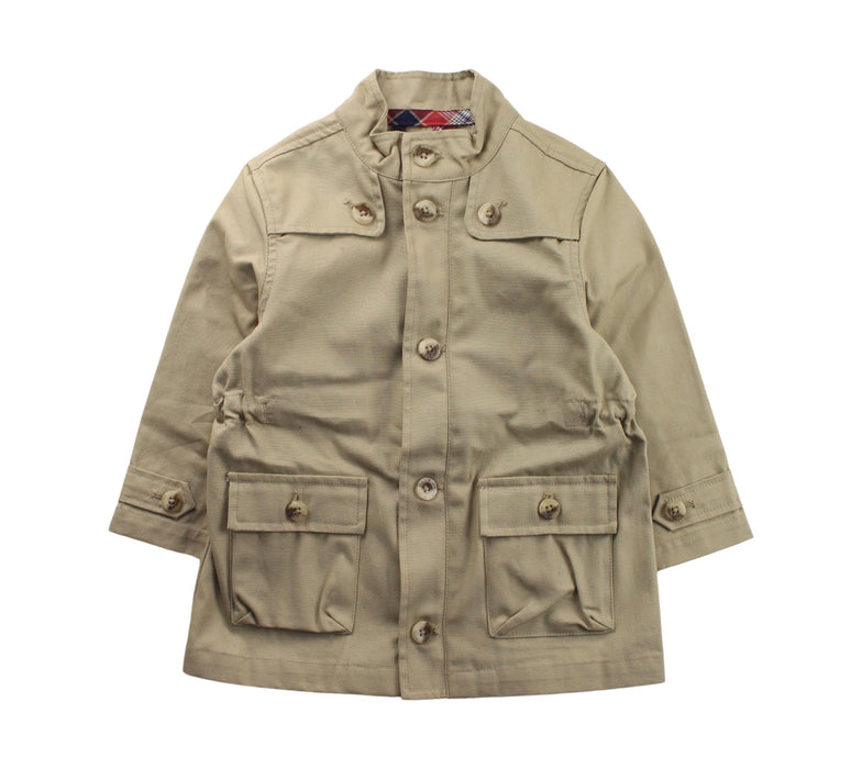 A Beige Coats from Janie & Jack in size 12-18M for boy. (Front View)