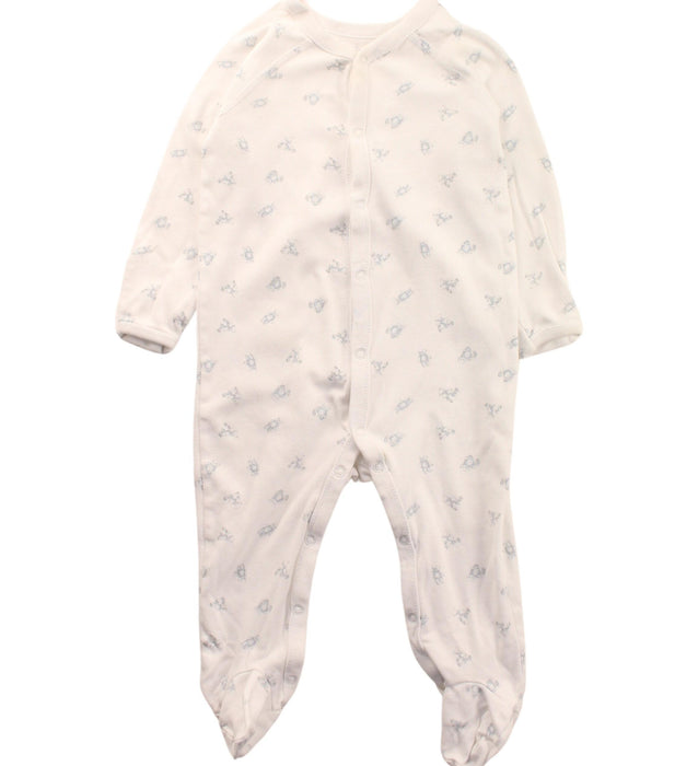 A White Onesies from Ralph Lauren in size 6-12M for boy. (Front View)