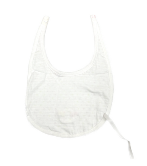 A White Bibs from Happyland in size O/S for girl. (Front View)
