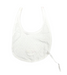 A White Bibs from Happyland in size O/S for girl. (Front View)