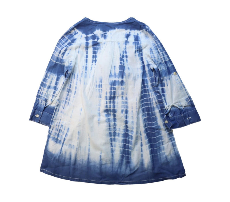 A White Long Sleeve Dresses from Seed in size 4T for girl. (Back View)