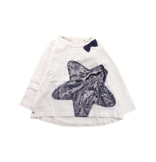 A White Long Sleeve Dresses from Sarabanda in size 18-24M for girl. (Front View)