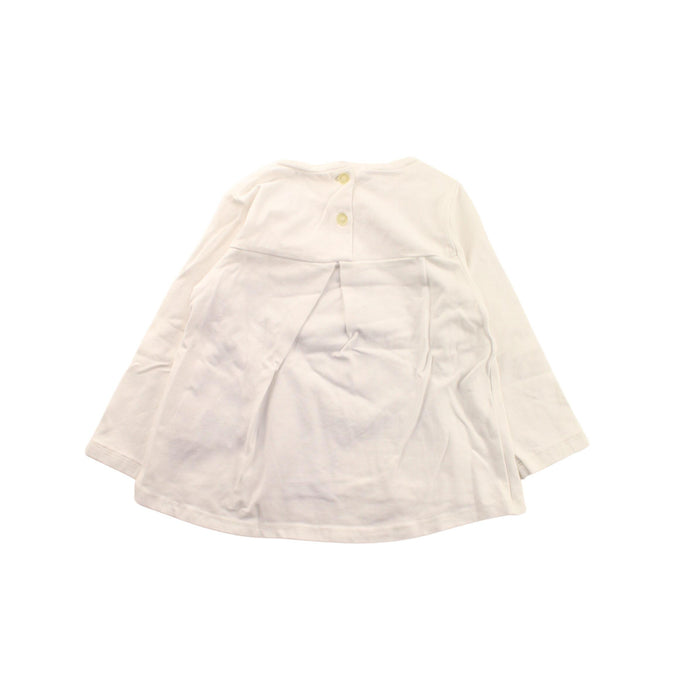 A White Long Sleeve Dresses from Sarabanda in size 18-24M for girl. (Back View)