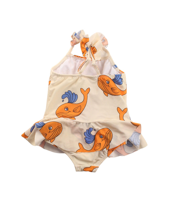 A Ivory Swimsuits from Mini Rodini in size 12-18M for girl. (Back View)