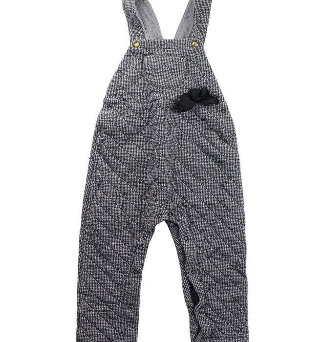 A Grey Long Overalls from Petit Bateau in size 2T for boy. (Front View)