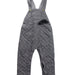 A Grey Long Overalls from Petit Bateau in size 2T for boy. (Front View)