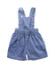 A Blue Overall Shorts from Rachel Riley in size 3-6M for girl. (Back View)
