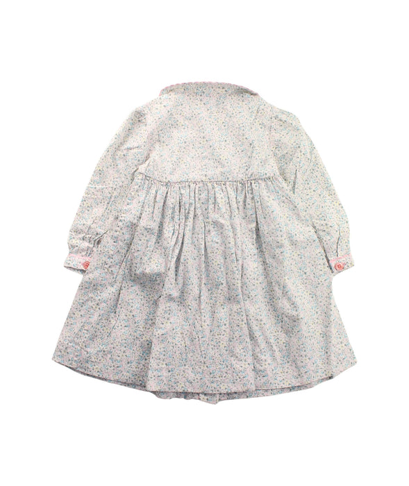 A Blue Long Sleeve Dresses from Rachel Riley in size 2T for girl. (Back View)