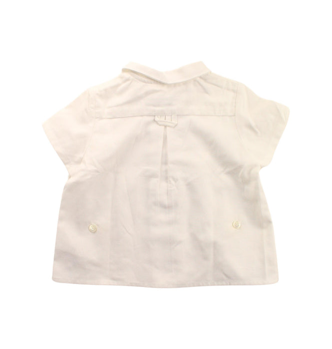 A White Short Sleeve Shirts from Tizzas in size 18-24M for girl. (Back View)