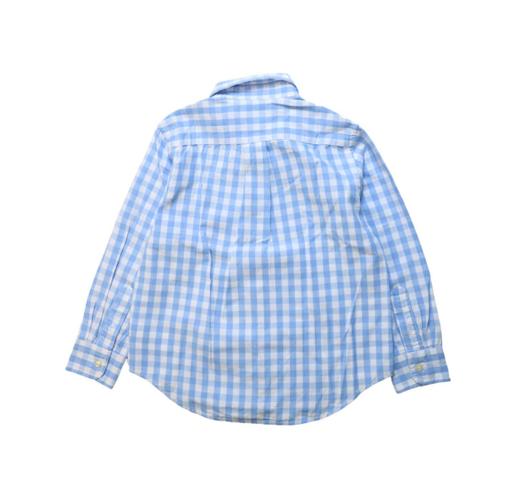 A Blue Long Sleeve Shirts from Ralph Lauren in size 4T for boy. (Back View)