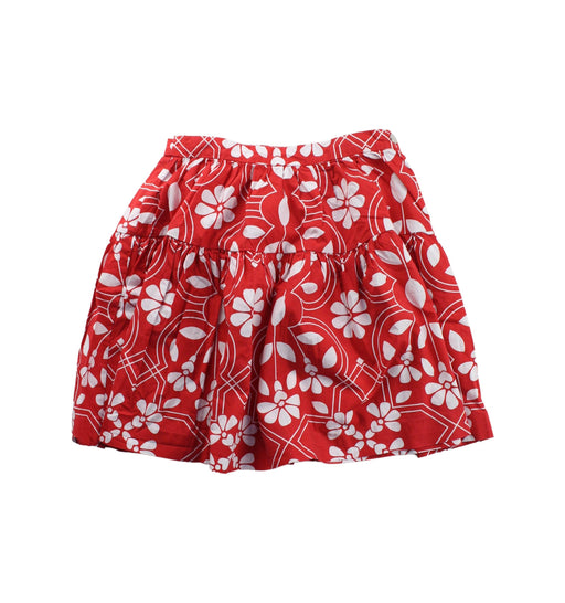 A Red Short Skirts from Jacadi in size 6T for girl. (Front View)