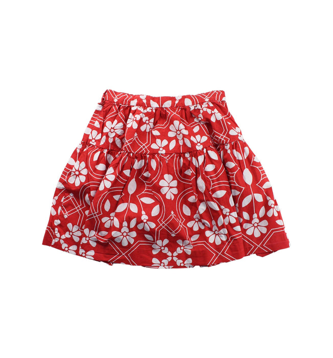 A Red Short Skirts from Jacadi in size 6T for girl. (Back View)