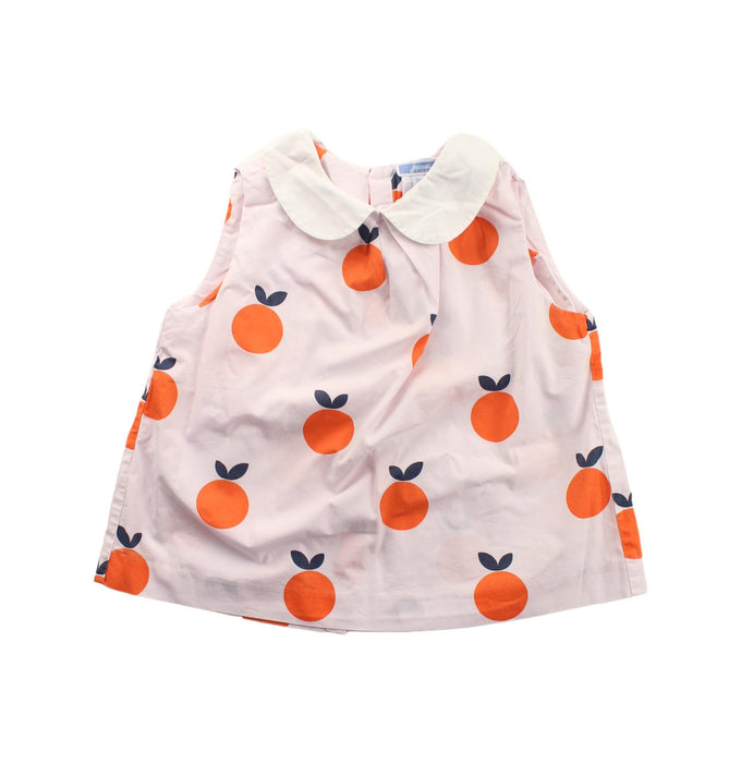 A White Sleeveless Tops from Jacadi in size 6T for girl. (Front View)