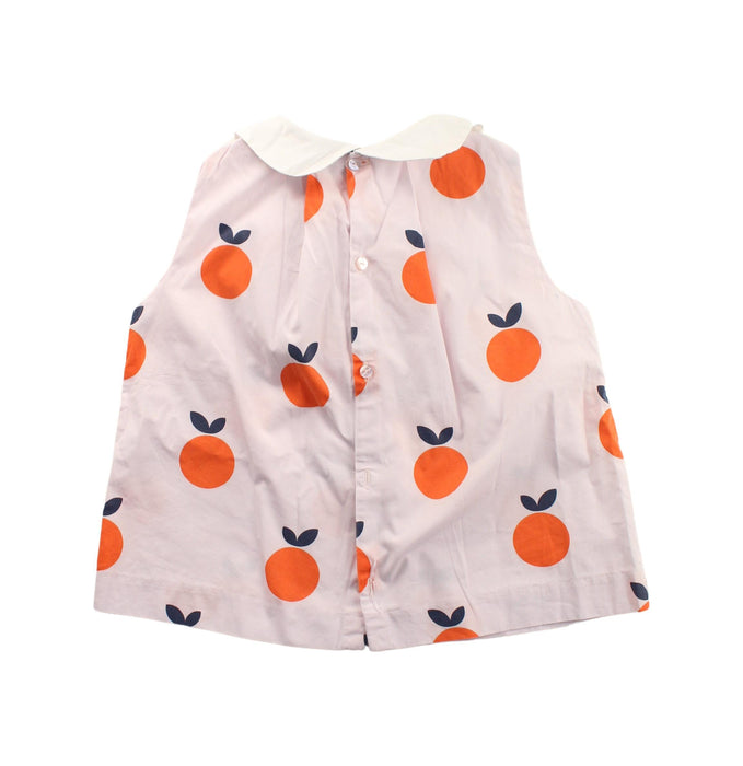 A White Sleeveless Tops from Jacadi in size 6T for girl. (Back View)