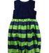 A Blue Sleeveless Dresses from Jacadi in size 8Y for girl. (Front View)