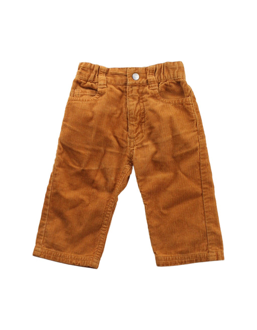A Brown Casual Pants from Petit Bateau in size 3-6M for boy. (Front View)