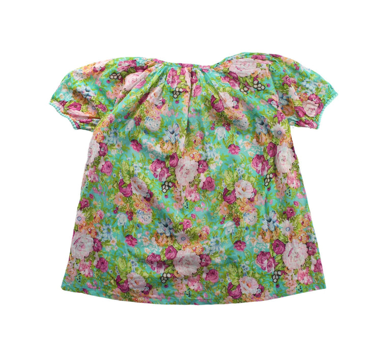 A Green Short Sleeve Dresses from Kidsagogo in size 2T for girl. (Back View)