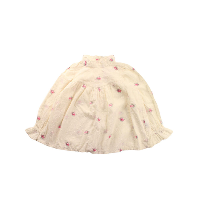 A White Long Sleeve Tops from Bonpoint in size 3T for girl. (Front View)