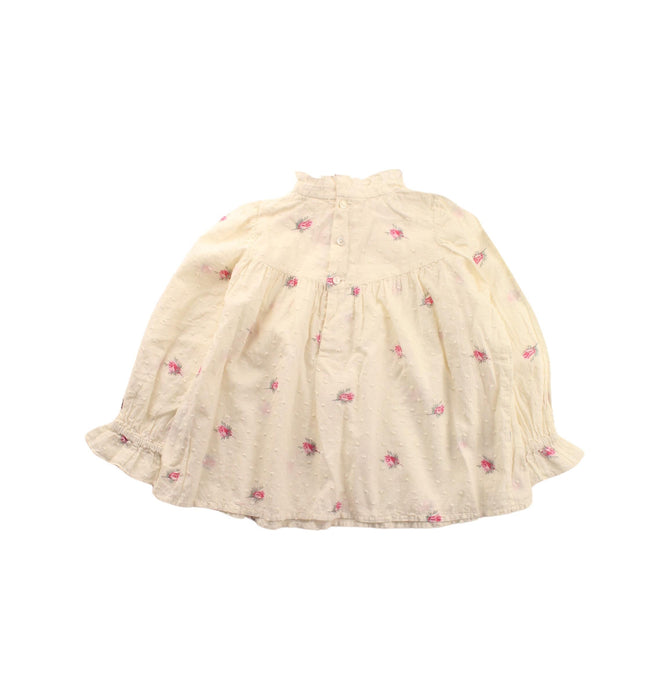 A White Long Sleeve Tops from Bonpoint in size 3T for girl. (Back View)