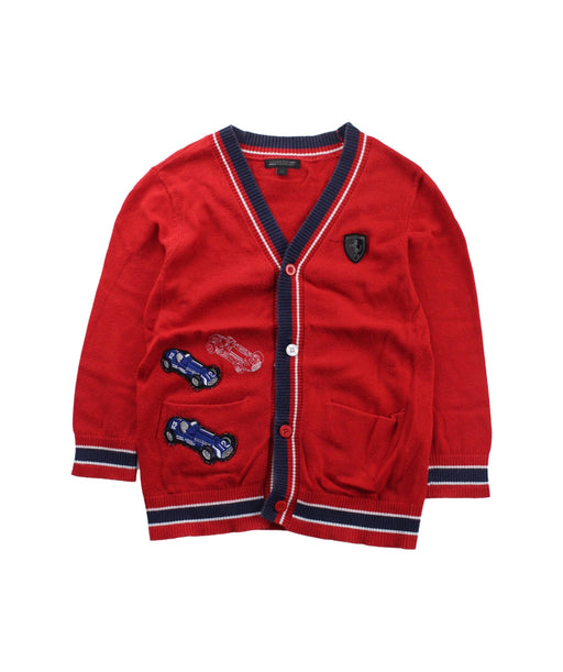 A Red Cardigans from Ferrari in size 2T for boy. (Front View)