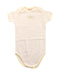 A White Short Sleeve Bodysuits from Bonpoint in size 6-12M for girl. (Front View)