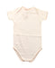 A White Short Sleeve Bodysuits from Bonpoint in size 6-12M for girl. (Front View)