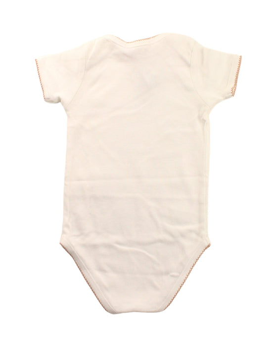A White Short Sleeve Bodysuits from Bonpoint in size 6-12M for girl. (Back View)